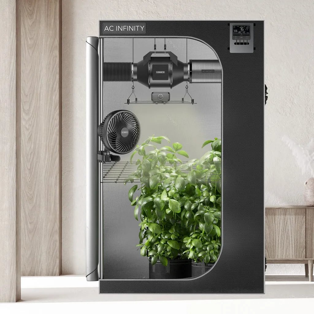 Advance Grow Tent System Compact 2x2, 1-Plant Kit, WiFi-Integrated Controls to Automate Ventilation, Circulation, Full Spectrum