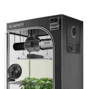 Advance Grow Tent System Compact 2x2, 1-Plant Kit, WiFi-Integrated Controls to Automate Ventilation, Circulation, Full Spectrum