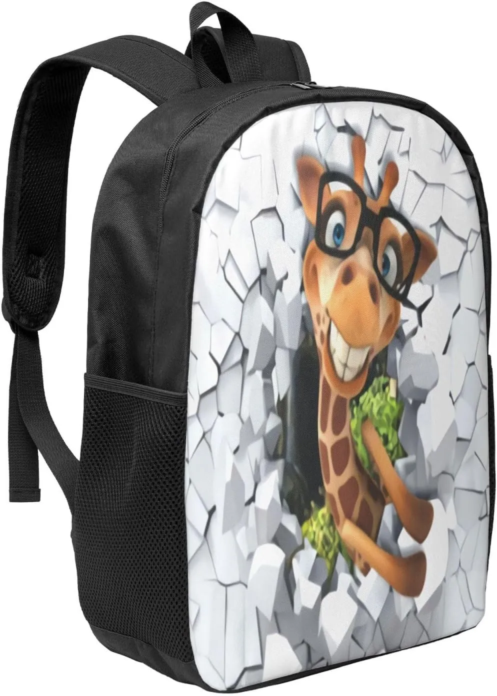 African Giraffes Animals Backpack, 17 Inch Travel Business Laptop Backpack For Women Men