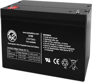 AJC Battery Compatible with Notifier 2020 12V 75Ah Emergency Light Battery