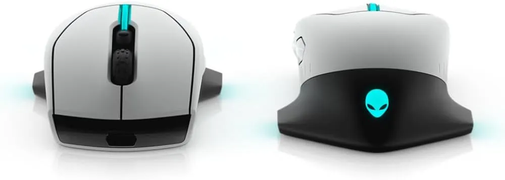 Alienware Wired/Wireless Gaming Mouse 610M-Light, Lunar Light
