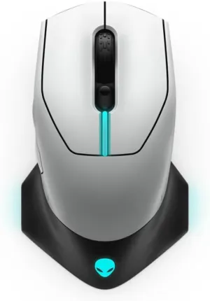 Alienware Wired/Wireless Gaming Mouse 610M-Light, Lunar Light