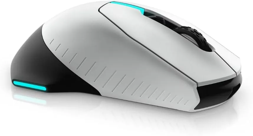 Alienware Wired/Wireless Gaming Mouse 610M-Light, Lunar Light