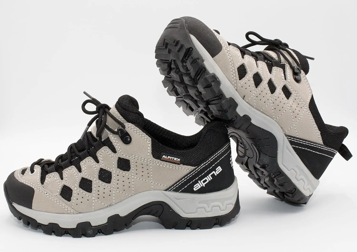 Alpina SIMBIA Women's Waterproof Hiking Shoes - Leather Slip Resistant Outdoor Trail Footwear Sneakers Slip Resistant Breathable
