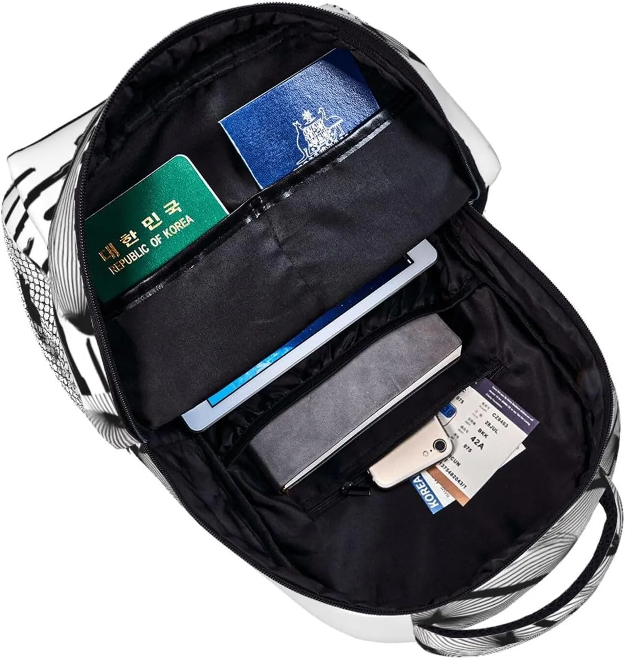 American African Woman Afro Turban Backpack Laptop Backpack Sports Travel Shoulder bag Light casual backpack