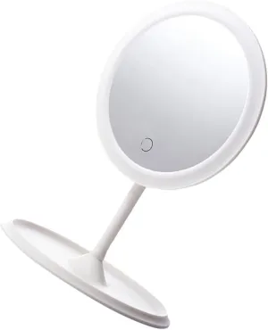 Angoily Led Illuminated Vanity Mirror Makeup Mirror for Bathroom Portable Desktop for Women Travel Use Mirror