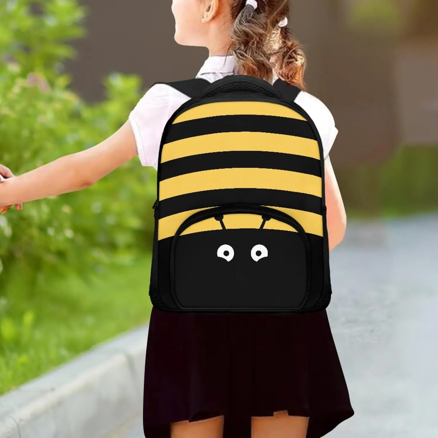 Animal Bee Book Bag for Girls Boys Lightweight Shoulder Bagpack with Durable Top Handle Kindergarten Schoolbags