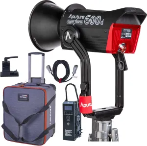 Aputure 600d LED Video Light Aputure LS 600D Light Storm COB 600W 5600K Daylight Balanced Led Photography Light for Video,Film,Photography Portrait and YouTube (V-Mount