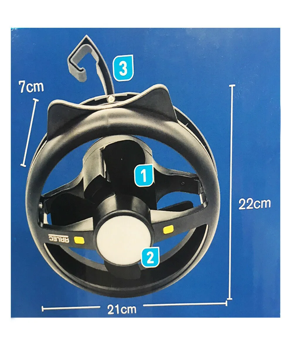 Arlec 2 in 1 Rechargeable 2 Speed Fan & LED Light/up 35h/USB Out/Travel/Camping