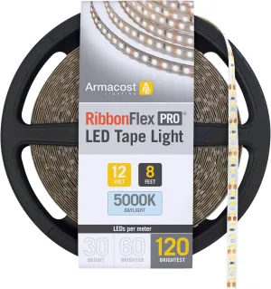 Armacost Lighting RibbonFlex Pro 8.2 ft. LED Tape Light 120 LEDs/m Daylight (5000K) 12V (163210)