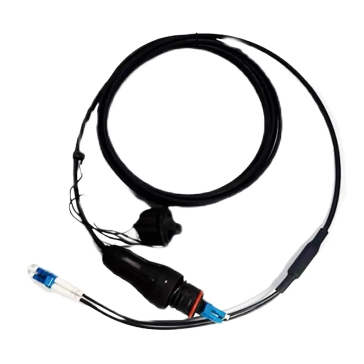 Armored Patchcord 350-500m 2C Fullax Waterproof Connector LC to FC SC ST Singlemode 2 Cores 5.0mm Outdoor Optical Fiber Jumper(350m LC-LC)