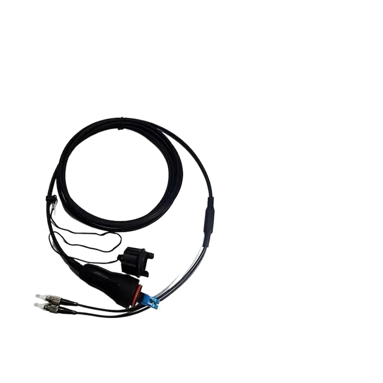 Armored Patchcord 350-500m 2C Fullax Waterproof Connector LC to FC SC ST Singlemode 2 Cores 5.0mm Outdoor Optical Fiber Jumper(350m LC-LC)