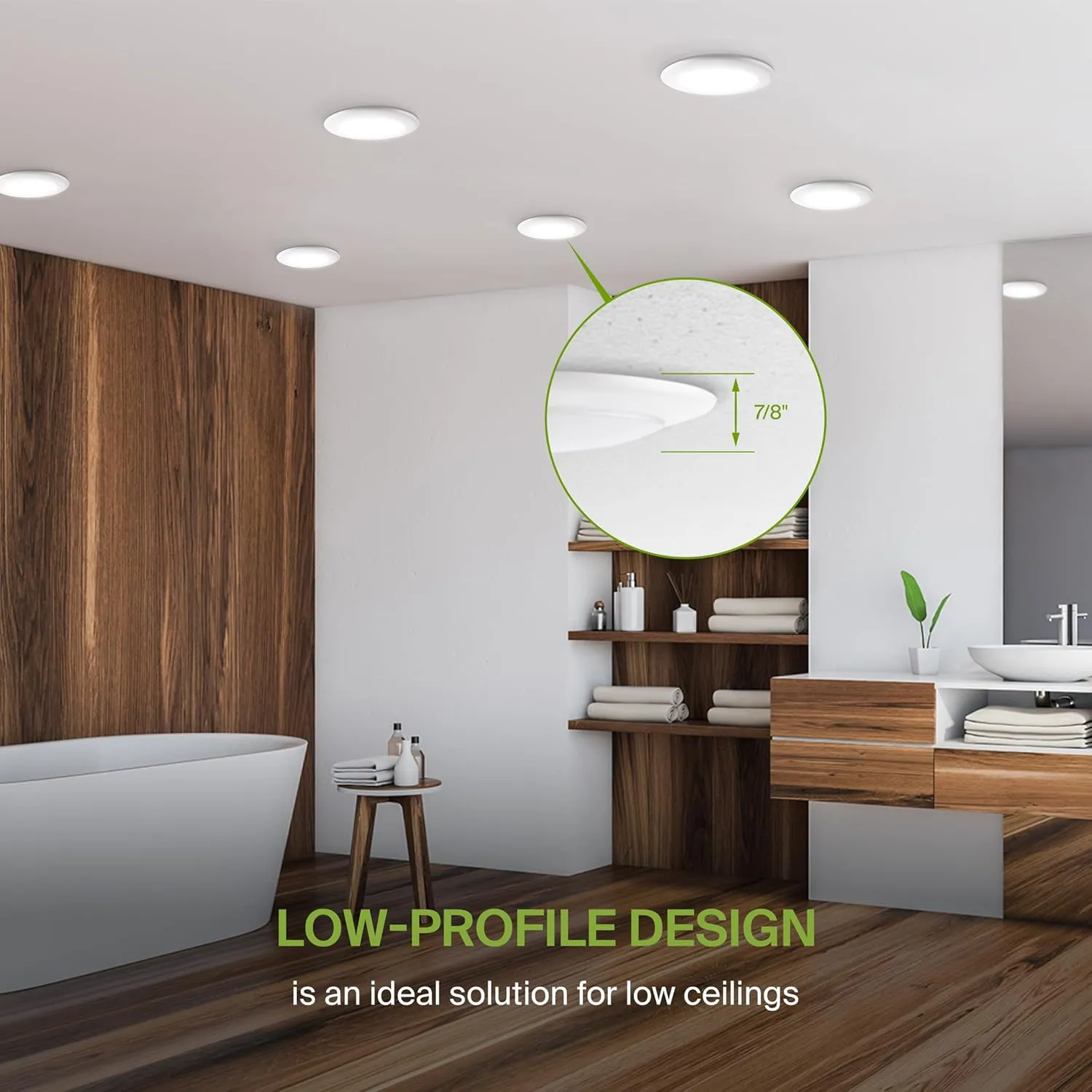 ASD 6 Pack LED Disk Lights 4 Inch, 10W 5CCT 2700K-5000K 685LM CRI90 , Dimmable Flush Mount Ceiling Light Fixture, Low Profile Surface Mount Disc Lights, Junction Box or Recessed Can Install, UL