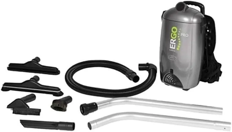 Atrix VACBPAI ERGO PRO HEPA Backpack Vacuum Grey, 8-Quart