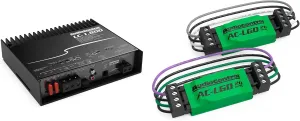 AudioControl LC-1.800 High-Power Mono Subwoofer Amplifier with Accubass with 1 Pair AudioControl AC-LGD 20 Load generating Device
