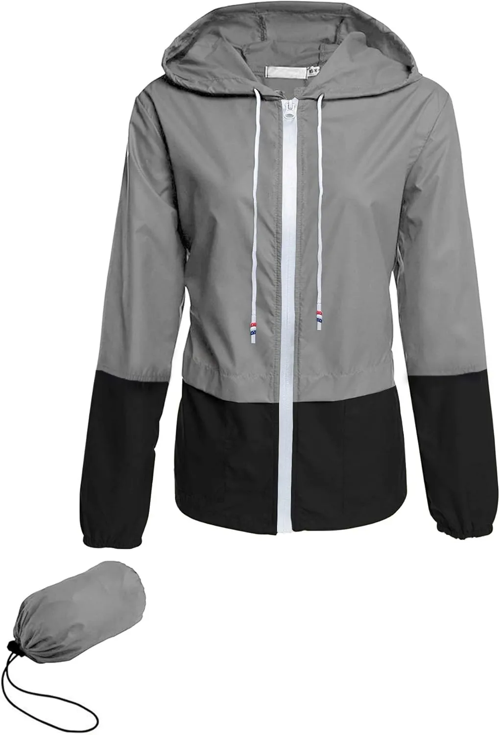 Avoogue Raincoat Women Lightweight Waterproof Rain Jackets Packable Outdoor Hooded Windbreaker