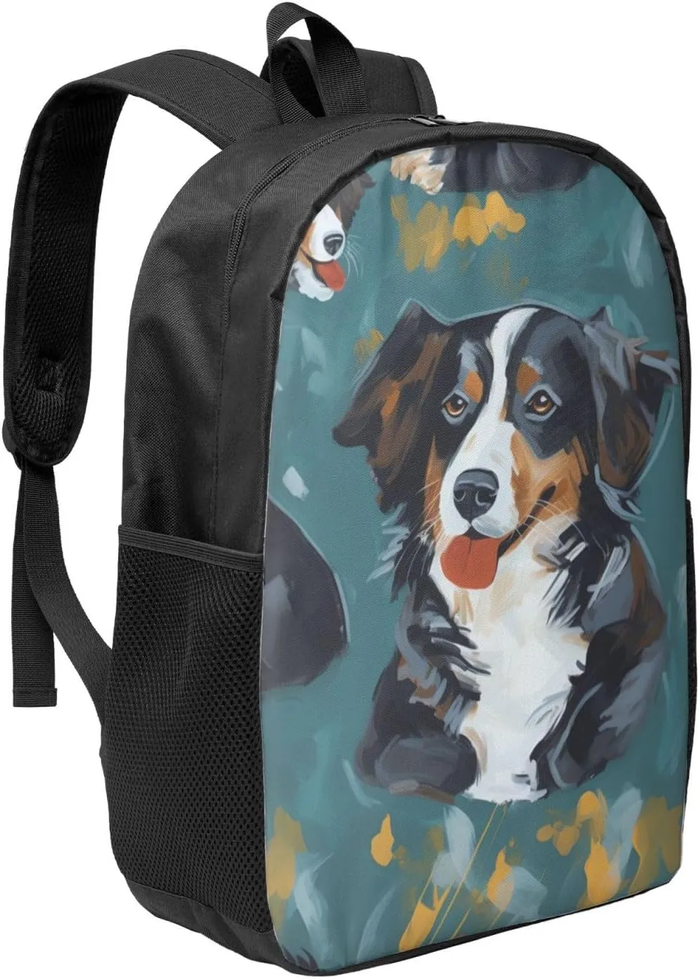 Backpack for Women Men Lightweight Casual Travel Daypack Painting Dog Laptop Backpack Cute Work Bag