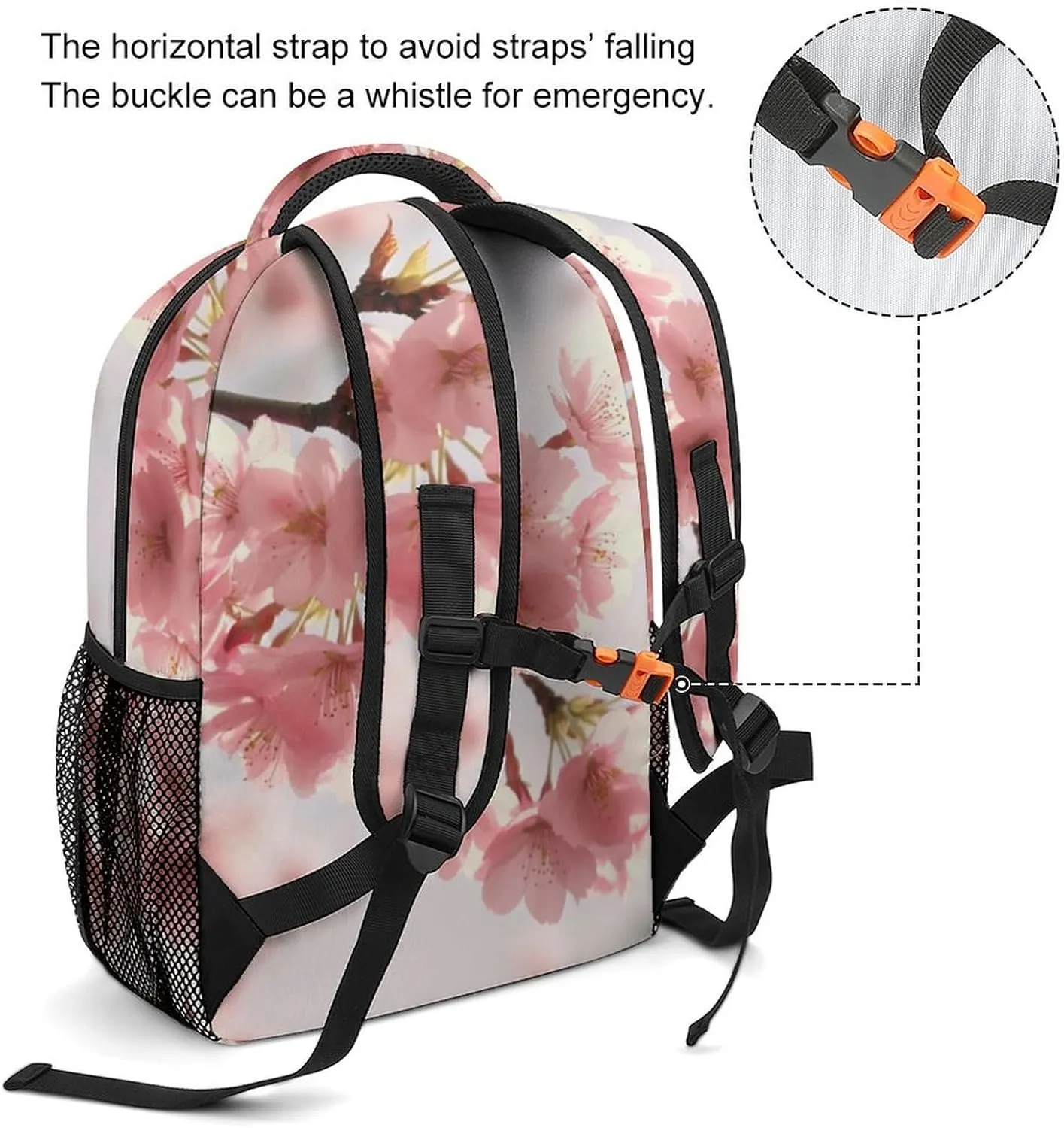 Backpack for Women Men Travel Cherry Blossom Daypack Lightweight Laptop Bag Carry On Backpacks for Work