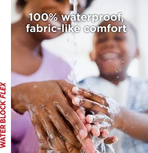 Band-Aid Brand Water Block Flex 100% Waterproof Adhesive Bandages for First Aid & Wound Care, Sterile Ultra-Flexible Design, 20 ct Box of All One Size   6 ct Box of Large Sized Bandages