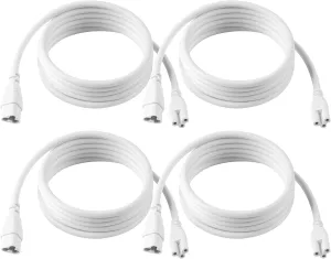 Barrina GM72, Only for Barrina's Products with GM Series Cords, T5 T8 Male and Female Extension Cable, 6FT, UL Certified, Not Suitable to Barrina T5 Series Grow Lights, 4 Packs
