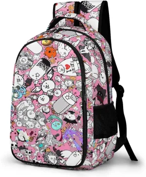 Battle-Cats Lightweight Casual Travel Backpack - Laptop Backpack for Men, Women | Modern Book Bag for College, School And High School Teens One Size