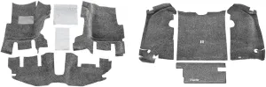 BedRug Jeep Combo Kit - BedRug CBRTJ97 fits 1997-06 TJ (w/ console) (Includes Front and Cargo Kit)