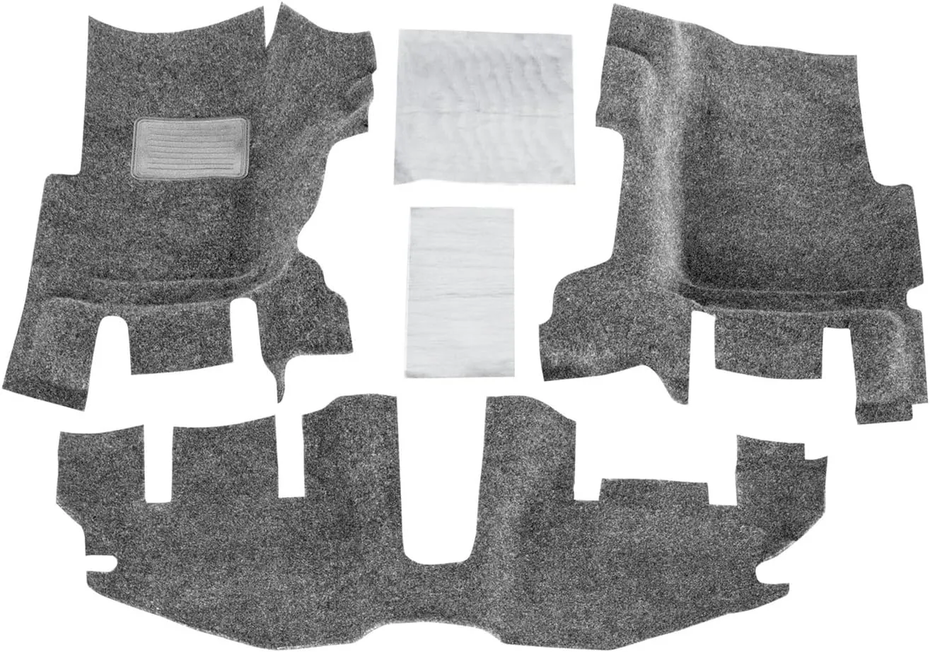Bedrug - Jeep Liners | 1997 - 2006 Jeep Wrangler TJ/LJ (w/Out Center Consoles), Front Floor Liners (Includes Heat Shields) | Grey - 3 pc. | BRTJ97FNC