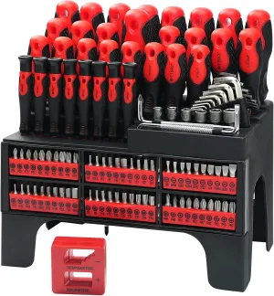 BeHappy Precision Screwdriver Set, 130 in 1 bits Repair Tool Kit, Electronics Magnetic Screwdriver Set for Computer, PC, Laptop, Phone, Mac, Tablet, DIY, Game Consoles, Glasses, Watch