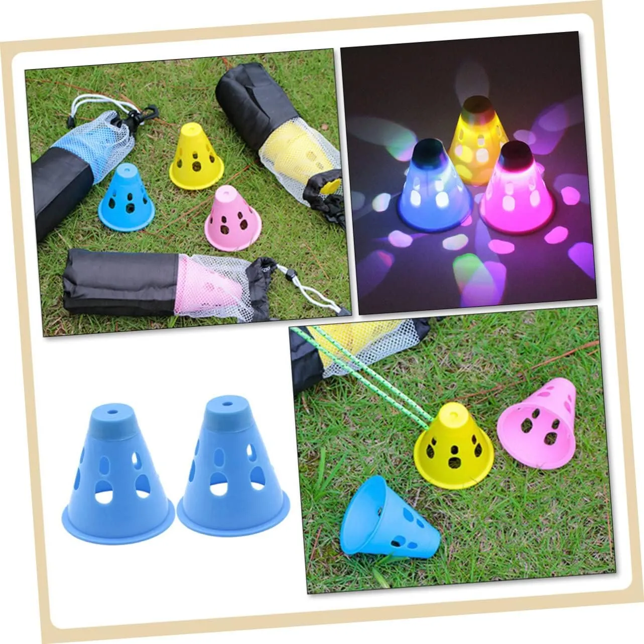 BESPORTBLE 4 Pcs Tent Peg Warning Cap Inflatable Tent Stakes for Outdoor Decorations Tent Stake Cap Tent Stake