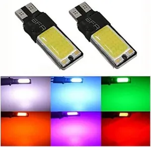 Best To Buy® (10-Pack 5W COB T3 T5 T10 921 194 Miniature Wedge LED Light Brightness 12VAC/DC Warm White 2700K-3000K for Outdoor Landscape Lighting Step Deck Driveway Path Gazebo Paver Lights (Green)