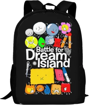 Bfdi-Battle for Dream-Island Backpack,3d Print Laptop Backpack Lightweight Casual Daypack Bookbag 16.5 In, 17 Inch