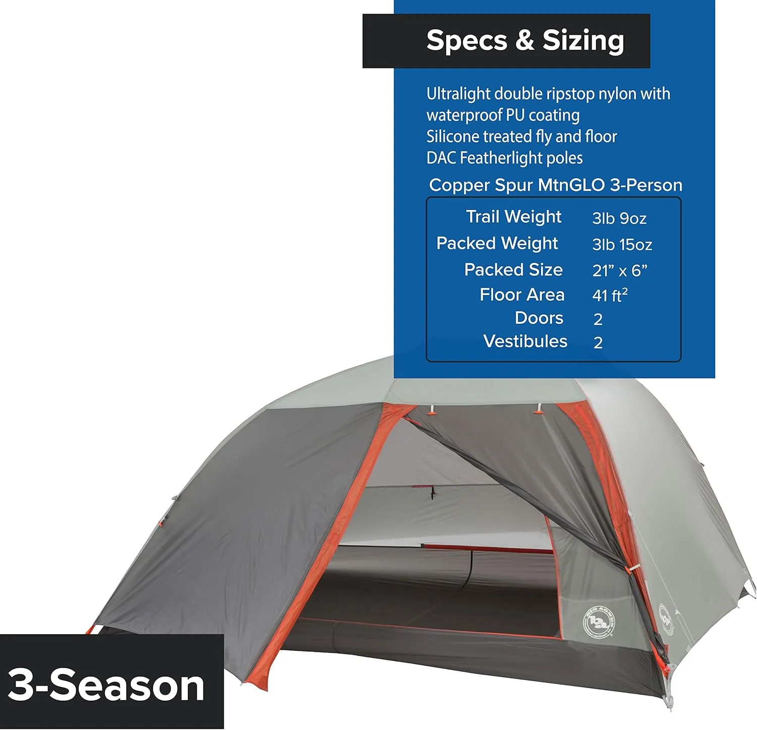 Big Agnes Copper Spur HV UL - Ultralight Backpacking Tent