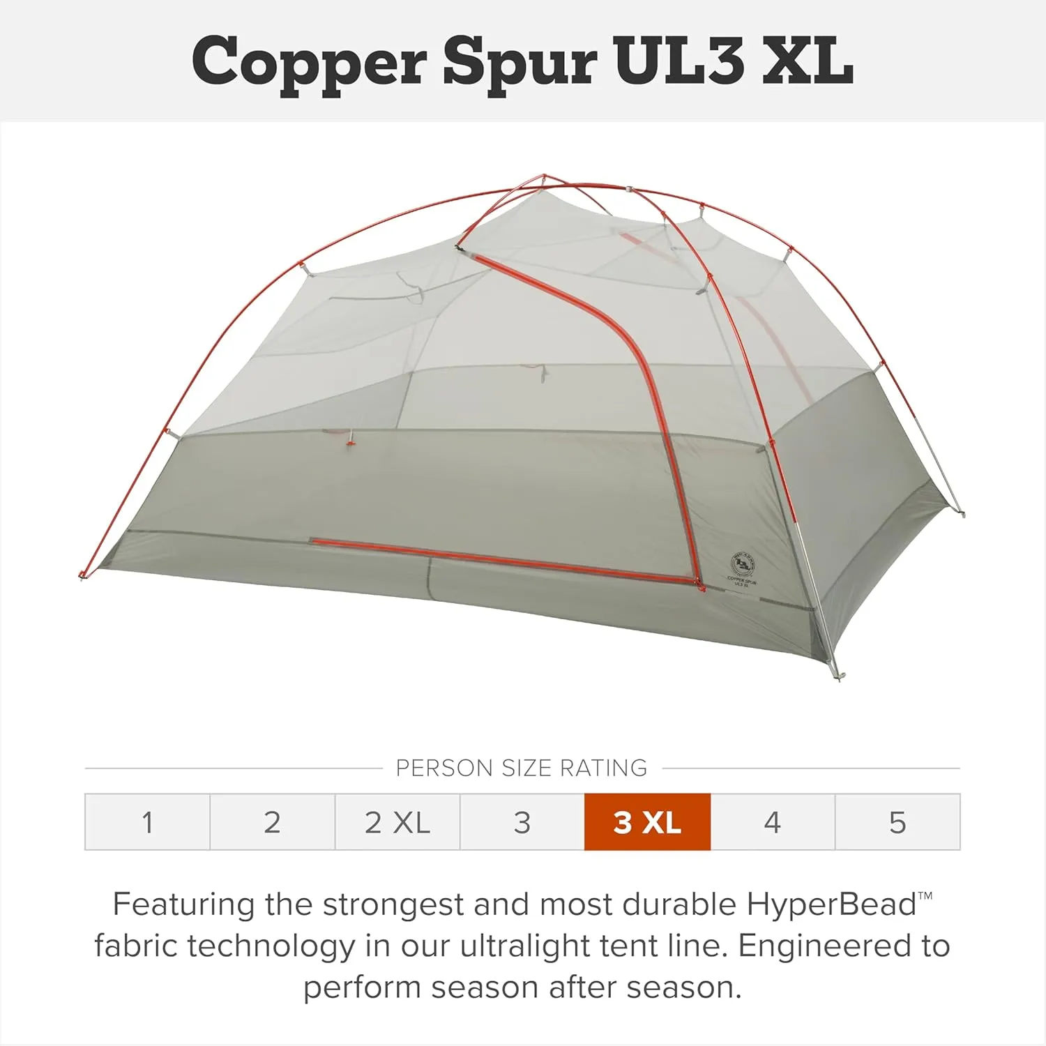 Big Agnes Copper Spur UL - Backpacking Tent for Camping, 3 Season, Ultralight, Waterproof, Anodized Poles