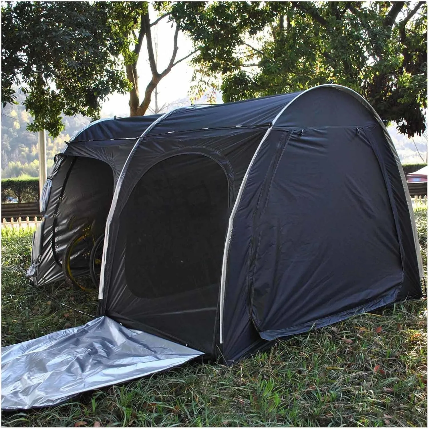 Bike Storage Tent with Ventilation Mesh Bike Storage Tent Protect Against Wind, Rain, Snow, Dust Small Outdoor Shed Bicycle Shed