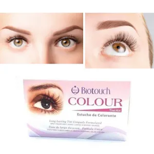 BioTouch Lash & Brow Tint Kit – Waterproof Eyelash Color, Long-Lasting Brown Dye, Professional At-Home Tinting System (PMU & Microblading Safe)
