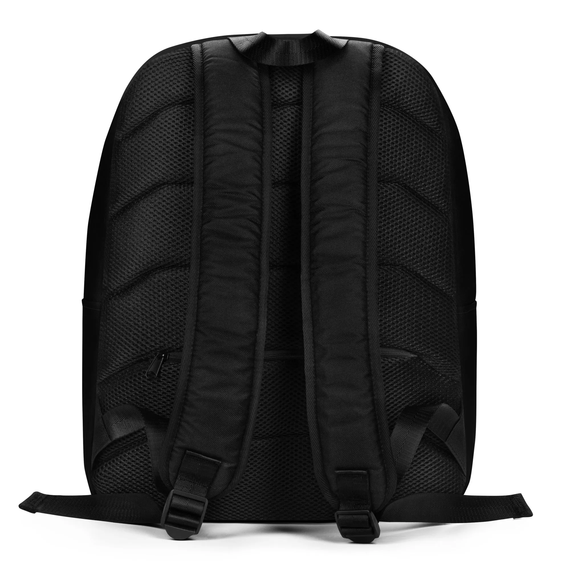 Black Celestial Bee Moon Phases Minimalist Backpack