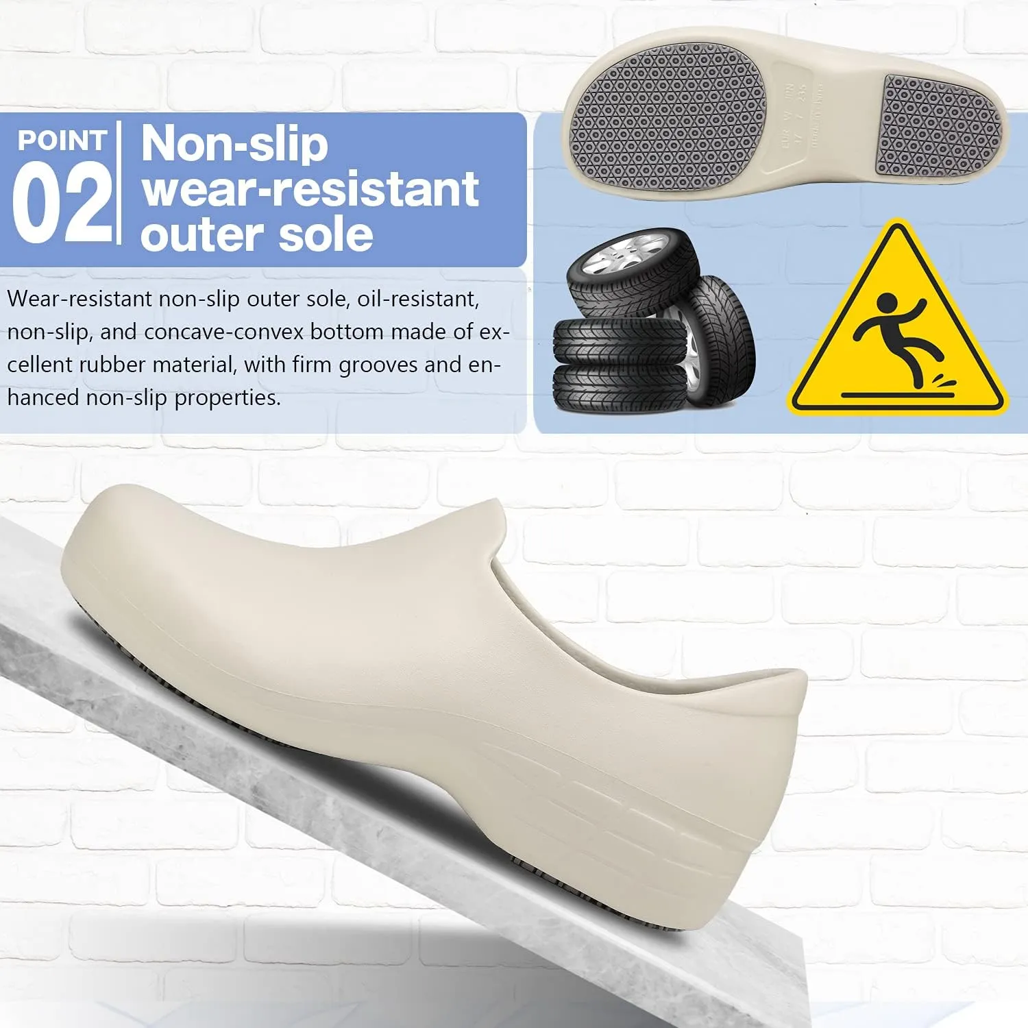 Black Garden Shoes for Women - Professional Oil Water Resistant Nursing Chef Shoes，Non-Slip Safety Working Shoes for Kitchen Garden Hospital