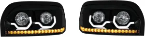 Blackout Freightliner Century Projection Headlights Driver and Passenger