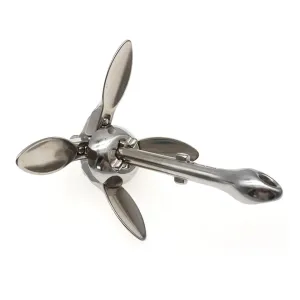 Boat Anchor Inflatable Boat Stainless Steel Iron Metal Anchor for Boat Dinghy Raft Fishing Boat 0.7kg/1.5kg(0.7kg)