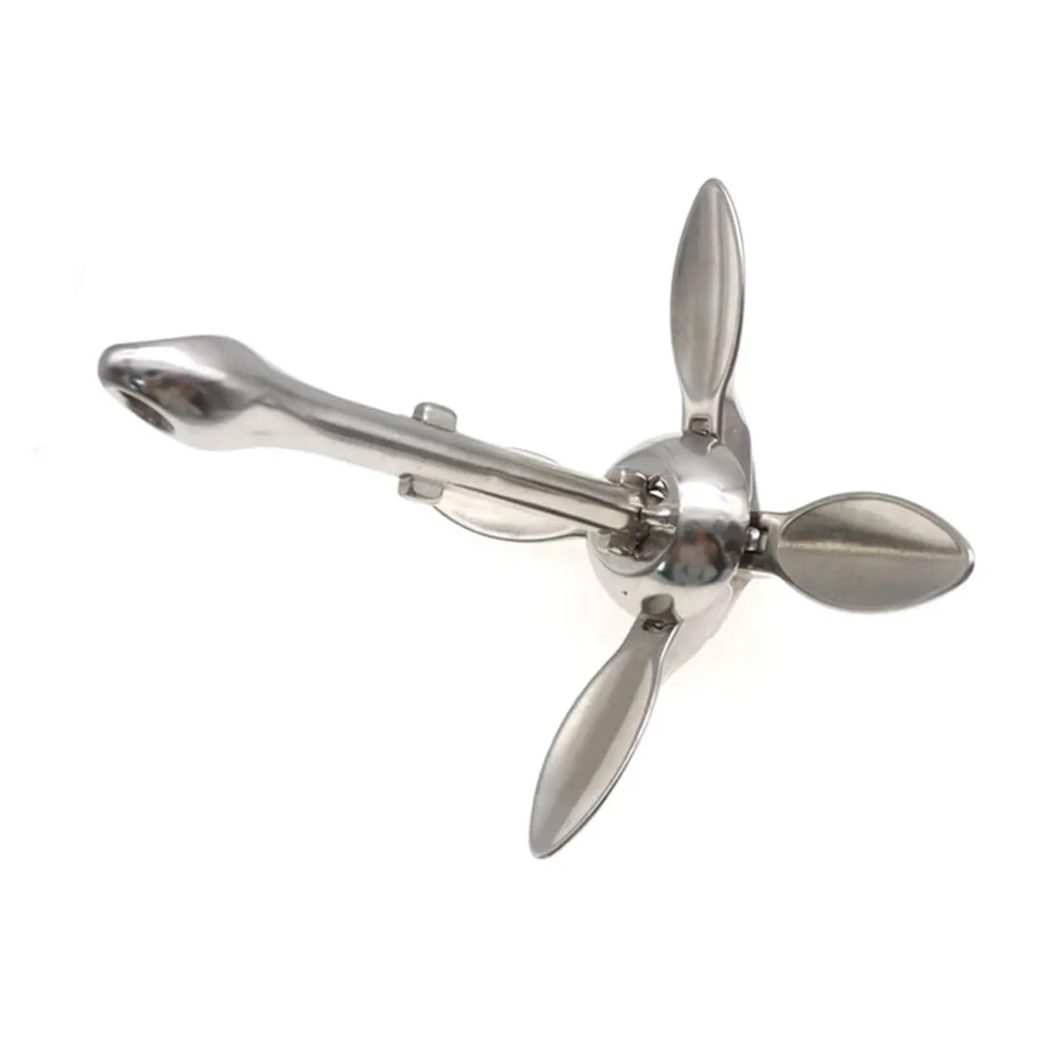 Boat Anchor Inflatable Boat Stainless Steel Iron Metal Anchor for Boat Dinghy Raft Fishing Boat 0.7kg/1.5kg(0.7kg)