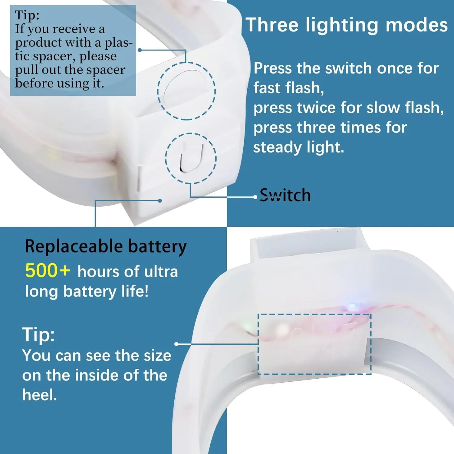 Boys Girls Luminous Shoe Covers Kid LED Light Up Shoes Accessories for Sneakers Night Running Walking Jogging