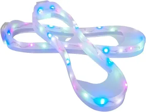 Boys Girls Luminous Shoe Covers Kid LED Light Up Shoes Accessories for Sneakers Night Running Walking Jogging
