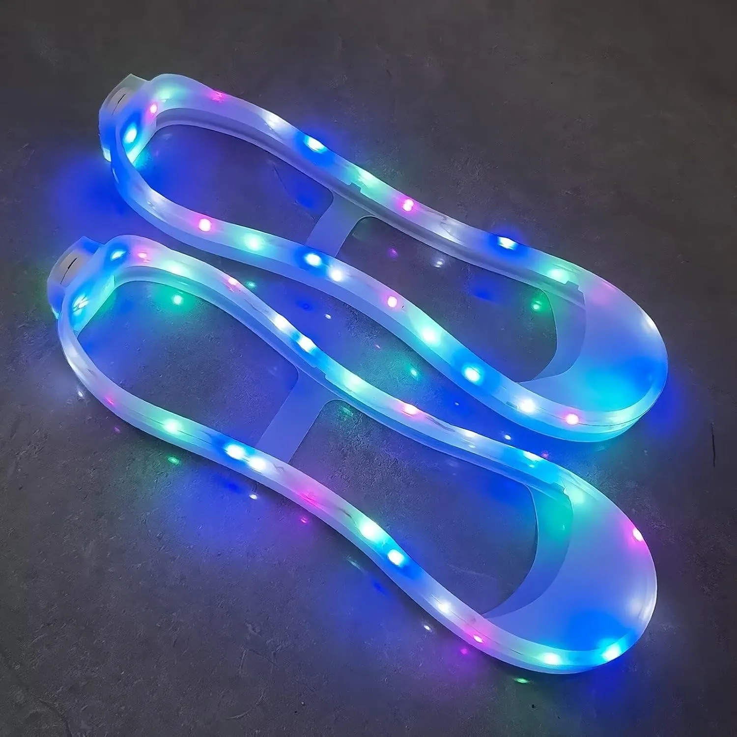 Boys Girls Luminous Shoe Covers Kid LED Light Up Shoes Accessories for Sneakers Night Running Walking Jogging