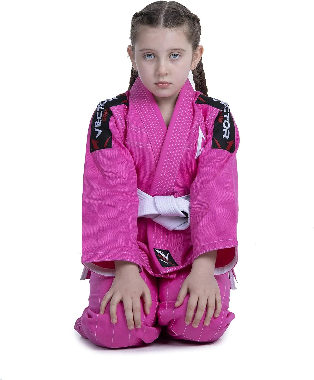 Brazilian BJJ Gi Jiu Jitsu Gi for Child Kids Gi Uniform Durable Pant & Jacket 100% Cotton with Free Belt