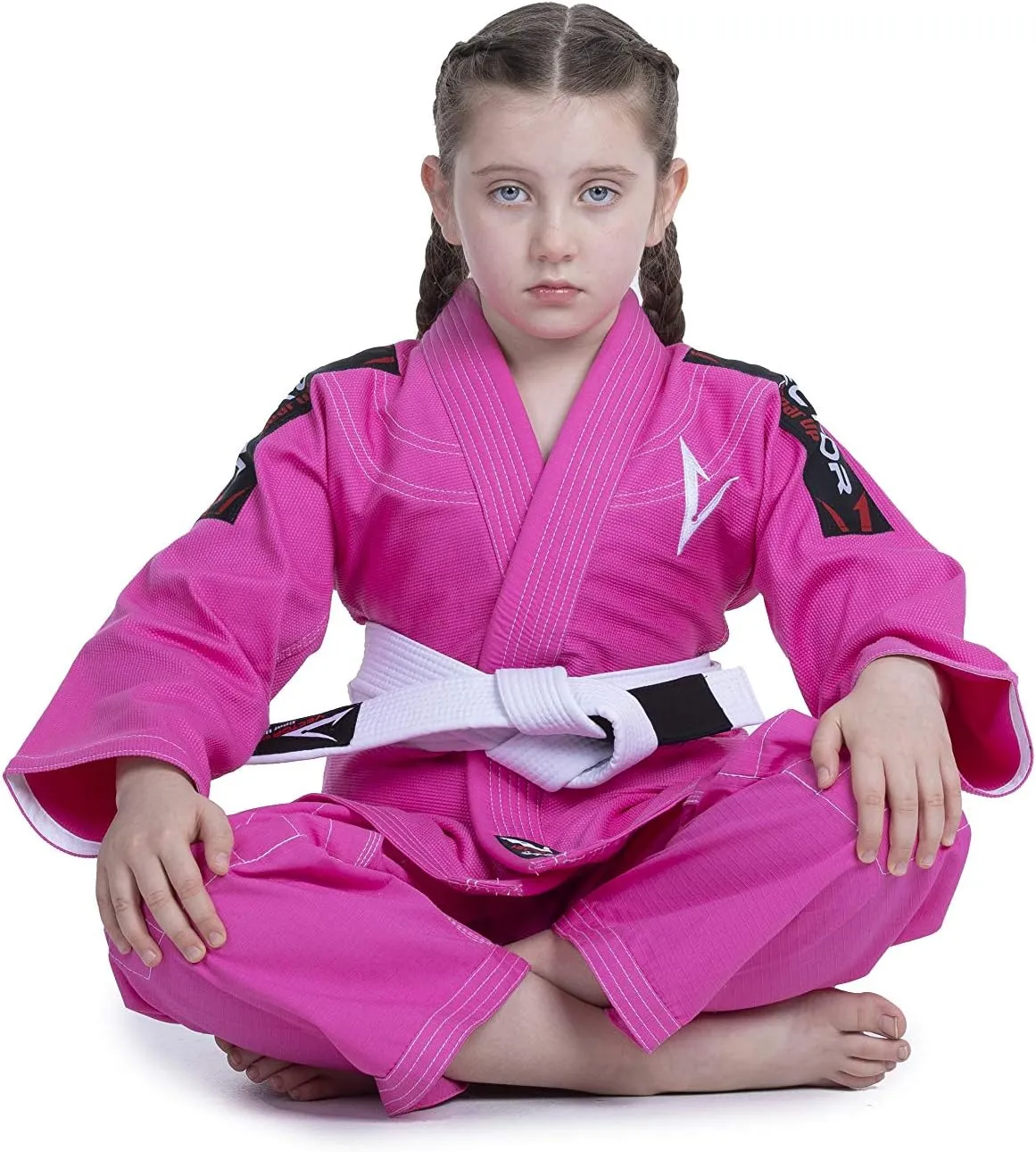 Brazilian BJJ Gi Jiu Jitsu Gi for Child Kids Gi Uniform Durable Pant & Jacket 100% Cotton with Free Belt