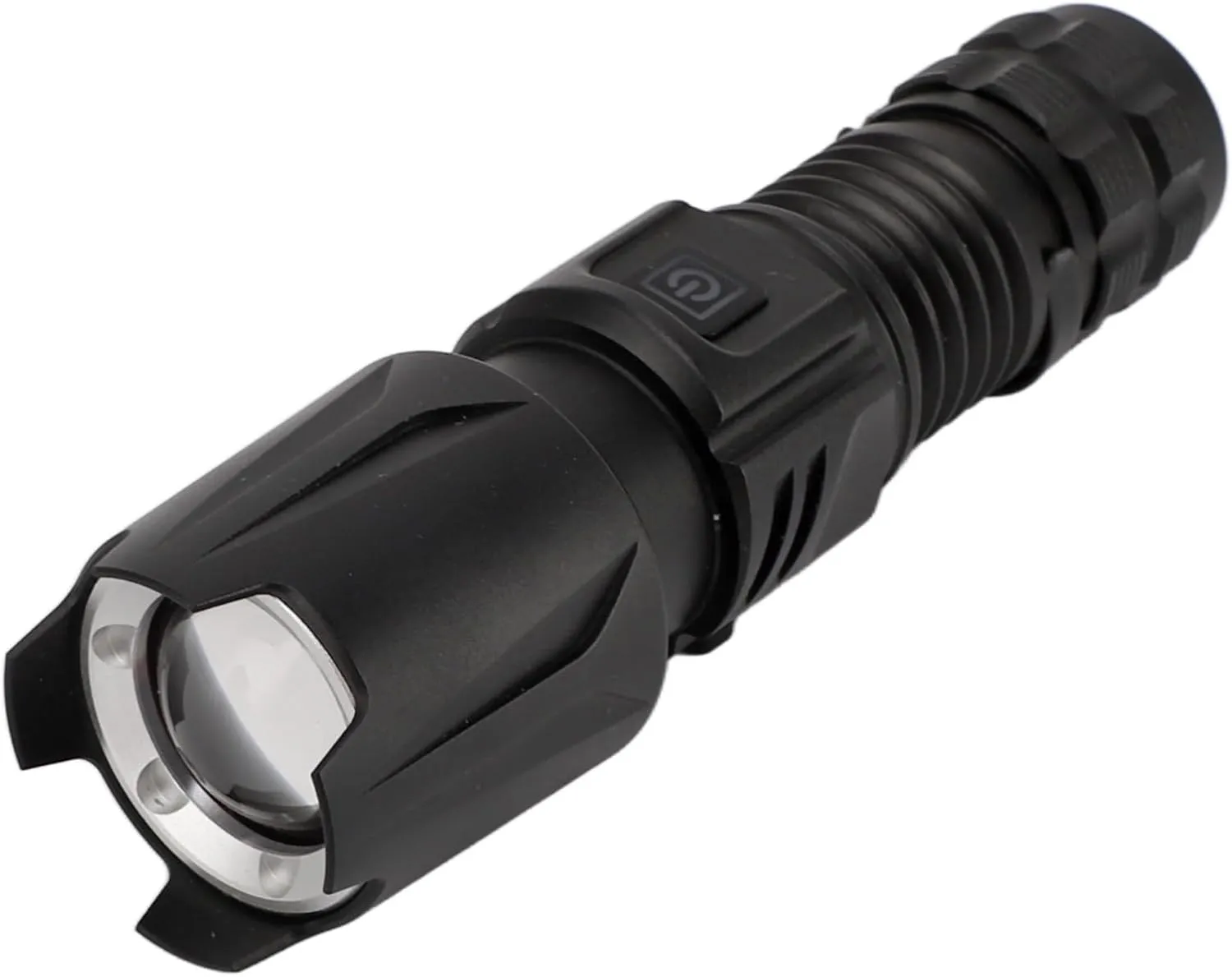 Bright Flashlight Zoomable 1000 LM Powerful Emergency Searchlight with Fine Light Adjustment