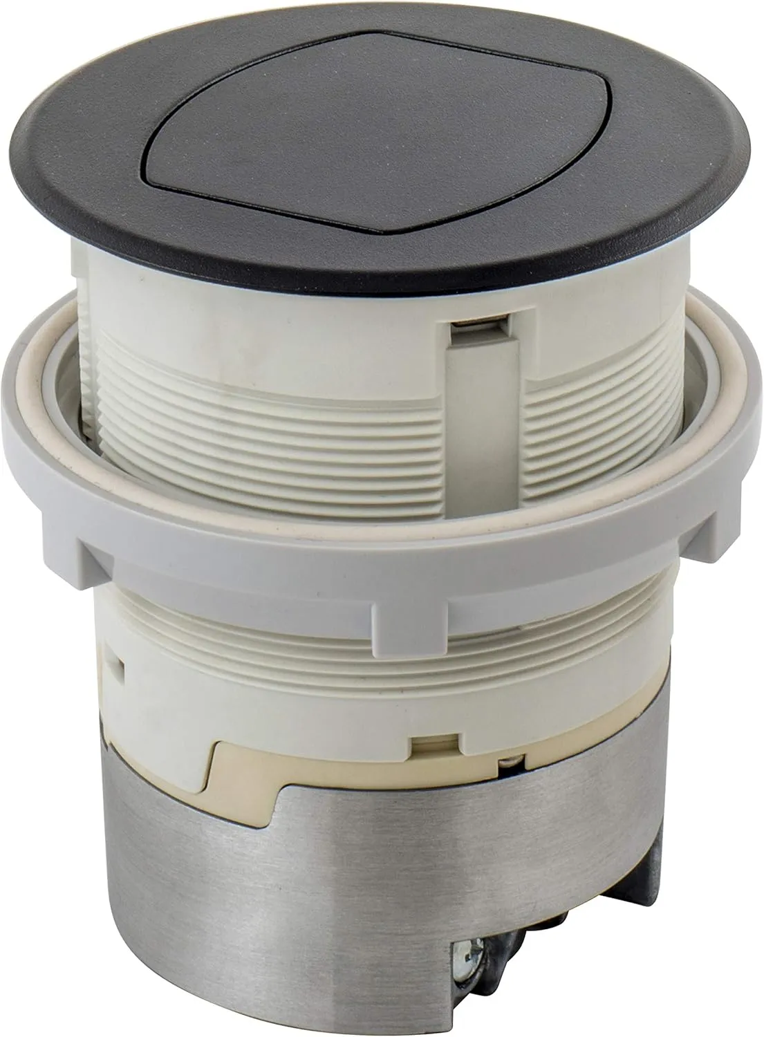 Bryant Electric RCT200BK 15A 125V Tamper Resistant Pop-Up Countertop Receptacle Surface Mount, 15 Amp, Powder Coated Black