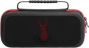 Buffalo Reindeer Portable Protective Shell Compatible with Switch Case Hard Travel Tote Bag with 20 Game Cartridges