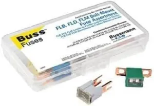 Bussmann CDY5TRY-BMOUNT FLB, FLD, and FLM Cartridge Assortment Tray-5 Cavity, 10 Fuses