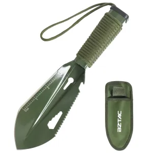 BZTAC Stainless Steel Camping Trowel – Multifunction Outdoor Shovel with Pouch